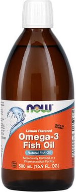 NOW Foods, Omega-3 Fischöl, Zitronengeschmack, 16.9 fl oz (500 ml)
