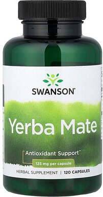 Swanson, Yerba Mate, Yerba-Mate-Tee, 120 Kapseln (125 mg pro Kapsel)