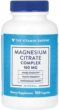 Thumbnail - The Vitamin Shoppe, Magnesium Citrate Complex, Magnesiumcitrat-Komplex, 160 mg, 100 Kapseln