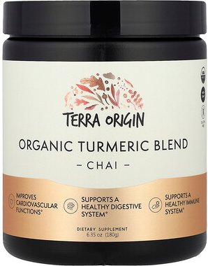 Terra Origin, Bio-Kurkuma-Mischung, Chai, 180 g (6,35 oz.)