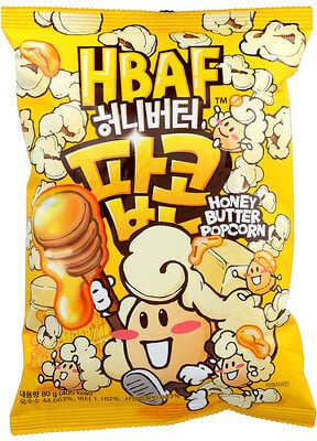 HBAF, Honey Butter Popcorn, Honig-Butter-Popcorn, 80 g