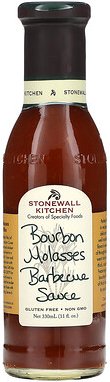 Stonewall Kitchen, Bourbon Melasses Barbecue Sauce, Barbecue-Sauce mit Bourbon-Melasse, 330 ml (11 fl. oz.)