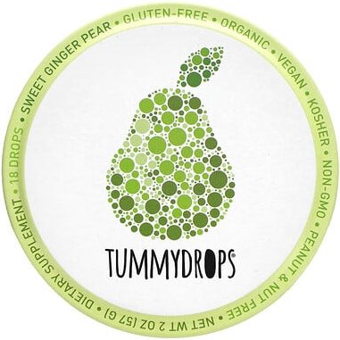 Tummydrops, Süße Birne Ingwer, 18 Lutschtabletten