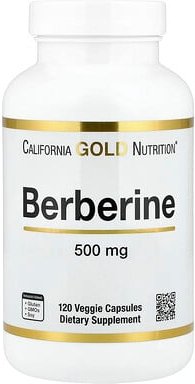 California Gold Nutrition, Berberine HCl, Berberin-HCl, 500 mg, 120 pflanzliche Kapseln