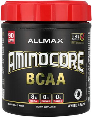 ALLMAX, AMINOCORE™ BCAA, Weiße Traube, 1.035 g (2,28 lbs.)