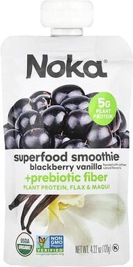Noka, Superfood Smoothie + Pflanzenprotein, Brombeere, Vanille, 120 g (4,22 oz.)