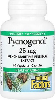 Natural Factors, Pycnogenol, 25 mg, 60 pflanzliche Kapseln