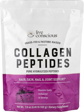 Live Conscious, Kollagenpeptide, geschmacksneutral, 220 g (7,8 oz.)