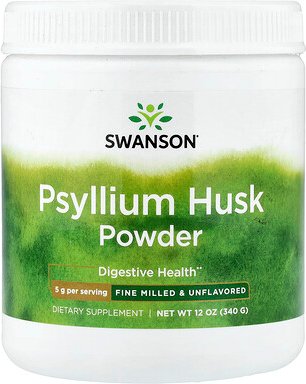 Swanson, Flohsamenschalenpulver, 5 g, 340 g (12 oz.)