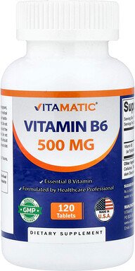 Vitamatic, Vitamin B6, 500 mg, 120 Tabletten