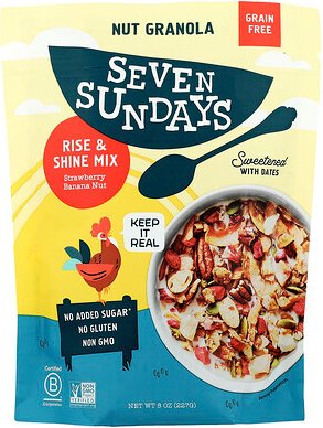 Seven Sundays, Nut Granola, Rise & Shine Mix, Nuss-Granola, Rise & Shine Mix, Erdbeer-Banane-Nuss, 227 g (8 oz.)