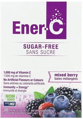 Ener-C, Vitamin C, Multivitamin-Trinkmischung, zuckerfrei, Beerenmischung, 1.000 mg, 30 Päckchen, je 5,46 g (0,2 oz.)