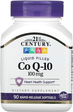 Thumbnail - 21st Century, Flüssiges CoQ-10, 100 mg, 90 Weichkapseln mit schneller Freisetzung