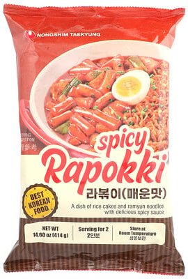 Nongshim, Spicy Rapokki, würziger Rapokki, 414 g (14,6 oz.)