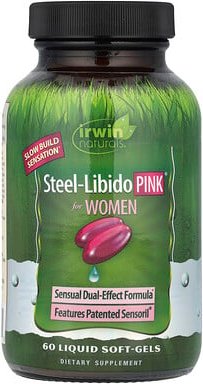 Irwin Naturals, Stahl-Libido, rosa, für Frauen, 60 Flüssig-Softgels