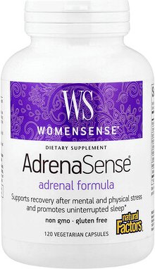 Natural Factors, WomenSense®, AdrenaSense®, adrenale Formel, 120 pflanzliche Kapseln