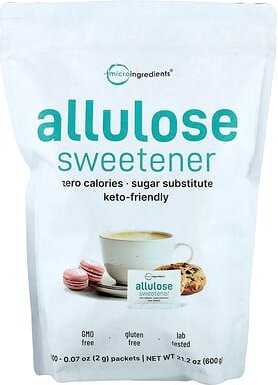 Micro Ingredients, Allulose Sweetener, Allulose-Süßstoff, 300 Päckchen, je 2 g (0,07 oz.).