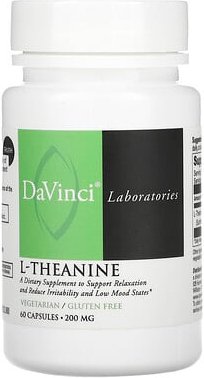 Thumbnail - DaVinci Laboratories, L-Theanin, 200 mg, 60 Kapseln