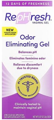 Rephresh, Vaginal Gel, Odor Eliminating Gel, Vaginalgel, geruchsbeseitigendes Gel, 4 vorgefüllte Gel-Applikatoren, je 2 ...