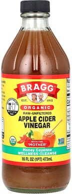 Thumbnail - Bragg, Organic Apple Cider Vinegar With The „Mother“, Bio-Apfelessig mit der „Mutter“, Honig-Cayennepfeffer, 473 ml (16 ...