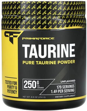 Primaforce, Taurine, Unflavored, Taurin, geschmacksneutral, 250 g (8,8 oz.)