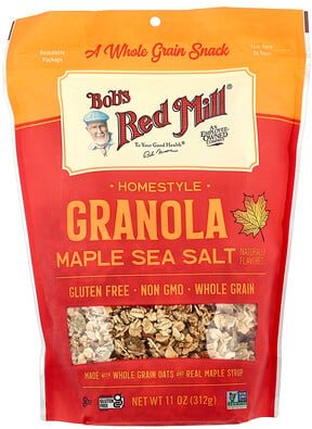 Bob's Red Mill, Homestyle Granola, Knuspermüsli, Ahornsirup und Meersalz, 312 g (11 oz.)