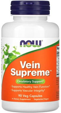 NOW Foods, Vein Supreme, 90 pflanzliche Kapseln