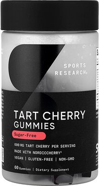 Thumbnail - Sports Research, Tart Cherry Gummies, Tartkirsche-Fruchtgummis, zuckerfrei, 60 Fruchtgummis (300 mg pro Fruchtgummi)