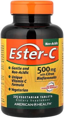American Health, Ester-C® mit Zitrus-Bioflavonoiden, 225 vegetarische Tabletten
