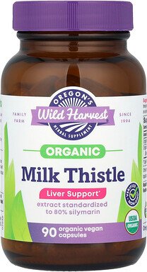 Oregon's Wild Harvest, Mariendistel, 90 vegane Kapseln