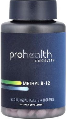ProHealth Longevity, Methyl B12, 1.000 mcg, 60 Sublingualtabletten