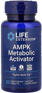 Life Extension, AMPK Metabolic Activator, Stoffwechsel-Aktivator, 30 pflanzliche Tabletten