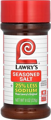 Lawry's, Seasoned Salt, Less Sodium, gewürztes Salz, weniger Natrium, 226 g (8 oz.)