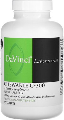 Thumbnail - DaVinci Laboratories, Chewable C-300, Kirsche, 90 Tabletten