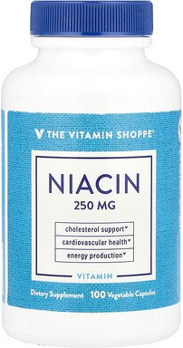 The Vitamin Shoppe, Niacin, 250 mg, 100 pflanzliche Kapseln