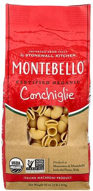 Montebello, Organic Conchiglie, 16 oz (454 g)
