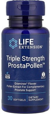Life Extension, Triple Strength ProstaPollen™, Pollenextrakte für die Prostata, 30 Weichkapseln (378 mg pro Weichkapsel)