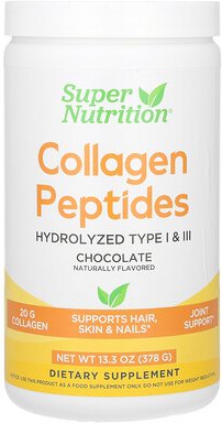 Super Nutrition, Collagen Peptides, Kollagenpeptide, Schokolade, 378 g (13,33 oz.)
