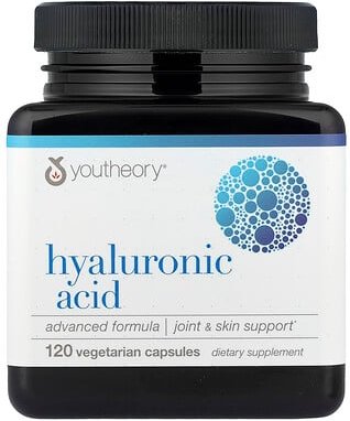 Youtheory, Hyaluronic Acid, Advanced Formula, Hyaluronsäure, 120 pflanzliche Kapseln