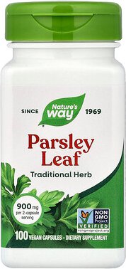 Nature's Way, Petersilienblatt, 100 vegane Kapseln (450 mg pro Kapsel)