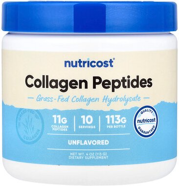 Nutricost, Collagen Peptides von grasgefütterten Kühen, geschmacksneutral, 113 g (4 oz.)