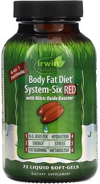 Thumbnail - Irwin Naturals, Body Fat Diet, System-Six Red, Körperfett-Diät, System-Six Red, 72 flüssige Weichkapseln