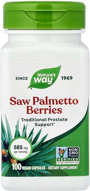 Nature's Way, Saw Palmetto Berries, Sägepalmenbeeren, 585 mg, 100 vegane Kapseln