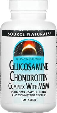 Thumbnail - Source Naturals, Glucosamine Chondroitin Complex With MSM, Glucosamin-Chondroitin-Komplex mit MSM, 120 Tabletten