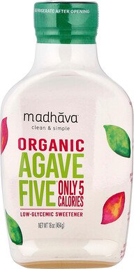 Madhava, Organic Agave Five, Low-Glycemic Sweetener, 454 g (16 oz.)