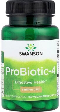 Thumbnail - Swanson, ProBiotic-4, 60 vegane Embo Caps® AP