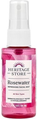 Heritage Store, Rosenwasser, Zerstäuber, Rosenblätter, 59 ml (2 fl. oz.)