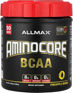 Thumbnail - ALLMAX, AMINOCORE™ BCAA, Ananas-Mango, 1.035 g (2,28 lbs.)