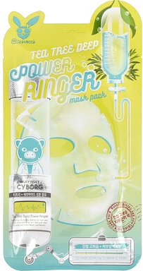 Thumbnail - Elizavecca, Tea Tree Deep Power Ringer Beauty Mask Pack, Beauty-Masken mit Teebaum, 1 Tuchmaske, 23 ml (0,78 fl. oz.)