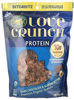 Nature's Path, Love Crunch®, Protein, hochwertiges Bio-Granola, dunkle Schokolade und Mandelbutter, 312 g (11 oz.)